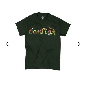 Coachella 2025 Lineup Tee Dark Green